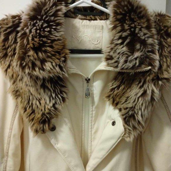 Ladies Marcona Coat with Fur Trim - Picture 7 of 9